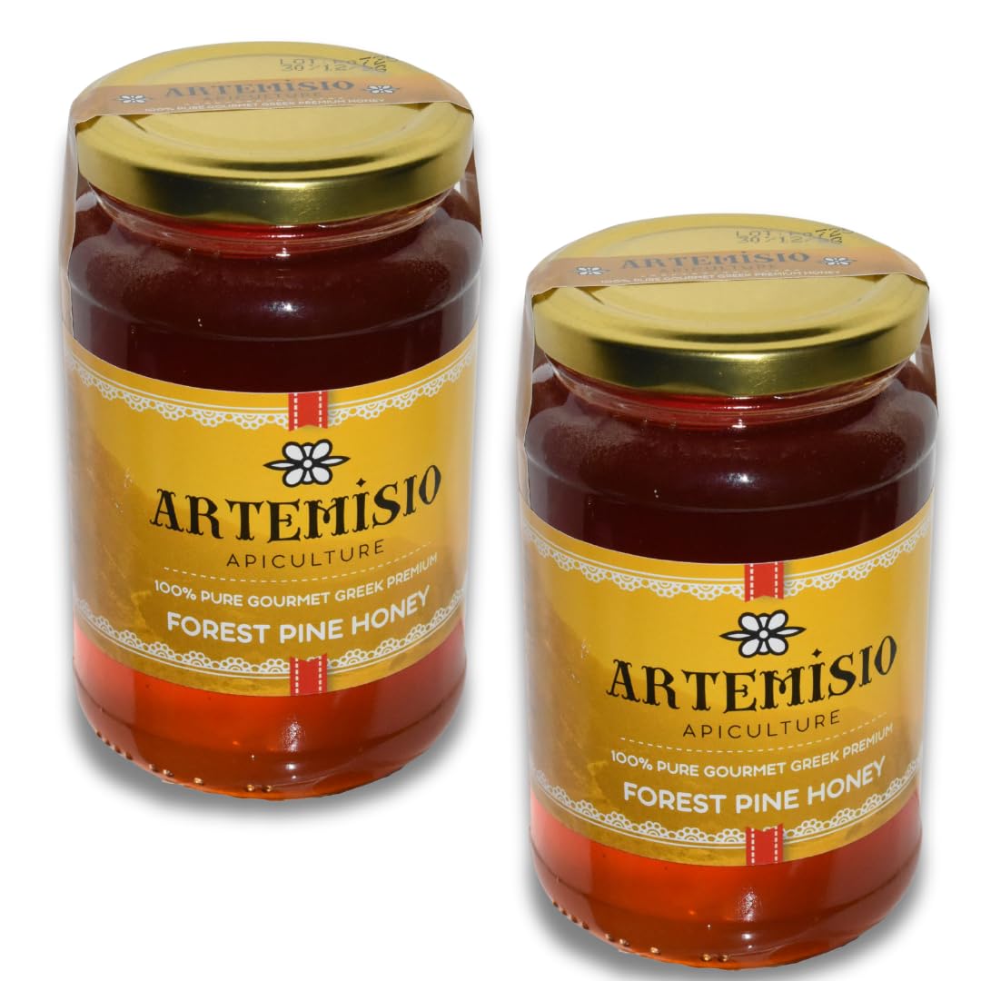 Artemisio Greek Honey – Pure Raw Natural Honey from Pine 470g – Premium Quality from Greece