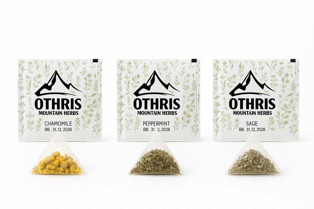Premium Greek Tea Collection Orthis, Chamomile Peppermint Sage 10 Count (Single Pack)