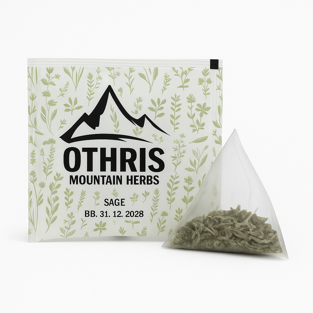 Premium Greek Tea Collection Orthis, Chamomile Peppermint Sage 10 Count (Single Pack)